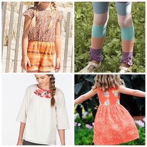 Lot of 4 Matilda Jane Dress Romper Leggings Top 14